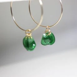 Giulia Letzi + META Jewelry Emma Upcycled Hoop Earrings - Emerald Best Sellers 8 Giulia Letzi + META Jewelry Emma Upcycled Hoop Earrings - Emerald Best Sellers
