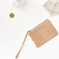 Carry Courage Giver Cork Card Wristlet