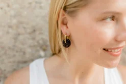 Abby Alley Handcrafted Glass Disc Earrings