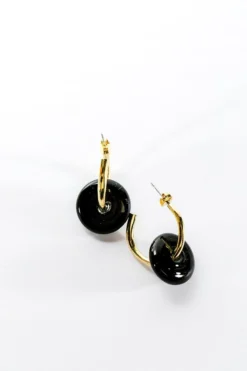 Abby Alley Handcrafted Glass Disc Earrings