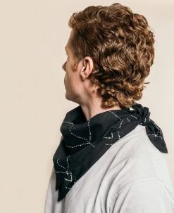 Anchal Best Sellers Graph Bandana - Charcoal