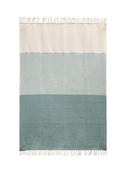 Kiliim Greens Throw Blanket