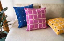 Leah Singh New Arrivals Grid Reversible Throw Pillow Cover 29 Leah Singh New Arrivals Grid Reversible Throw Pillow Cover