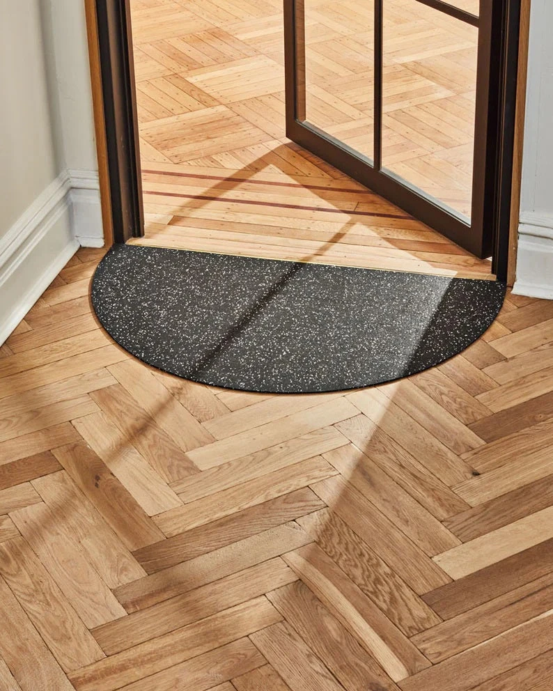 Slash Objects Best Sellers Half Circle Recycled Rubber Floor Mat 4 Slash Objects Best Sellers Half Circle Recycled Rubber Floor Mat