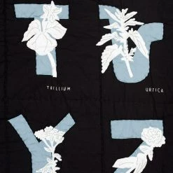 Haptic Lab Floral Alphabet Baby Quilt Quilts + Blankets