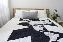 Haptic Lab Home Goods Dymaxion Map Quilt
