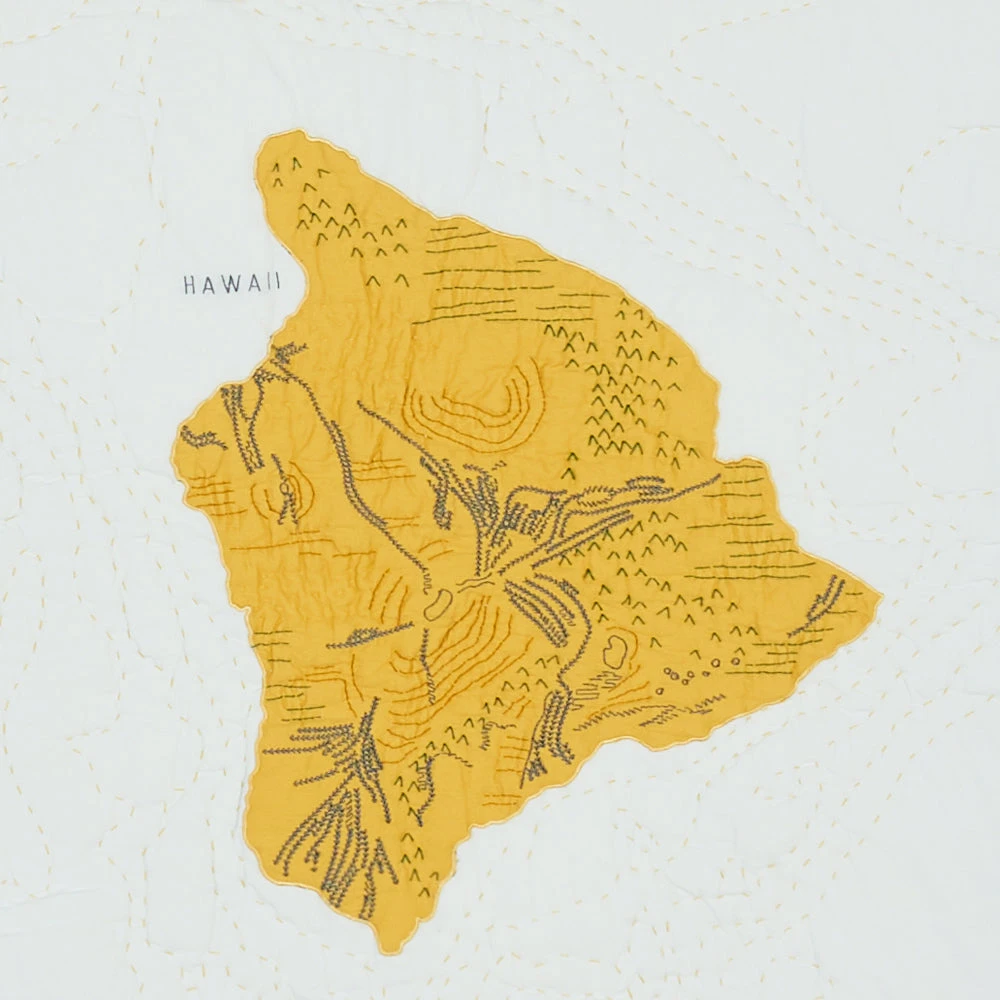 Haptic Lab Hawaii Map Throw Quilt 6 Haptic Lab Hawaii Map Throw Quilt