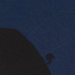 Haptic Lab Los Angeles Map Throw Quilt Home Goods