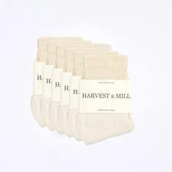 Harvest & Mill Men's 6 Pack Ankle Socks