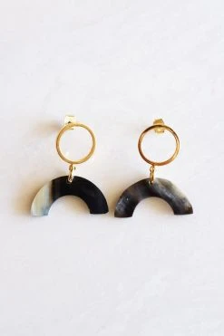 Hathorway Hanh Tinh Icon Horn Post Earrings