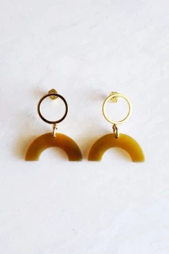 Hathorway Hanh Tinh Icon Horn Post Earrings