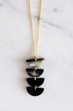 Hathorway Best Sellers Hanoi Crescent Horn Pendant Necklace