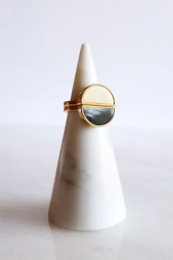 Hathorway Mat Trang Horn Crescent Ring Jewelry
