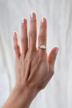 Hathorway Mat Trang Horn Crescent Ring Jewelry