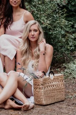 Hathorway Phu Quoc Horn Handle Water Hyacinth Tote Bag Accessories