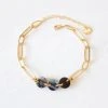 Hathorway Jewelry Xuan Horn Link Ankle Bracelet