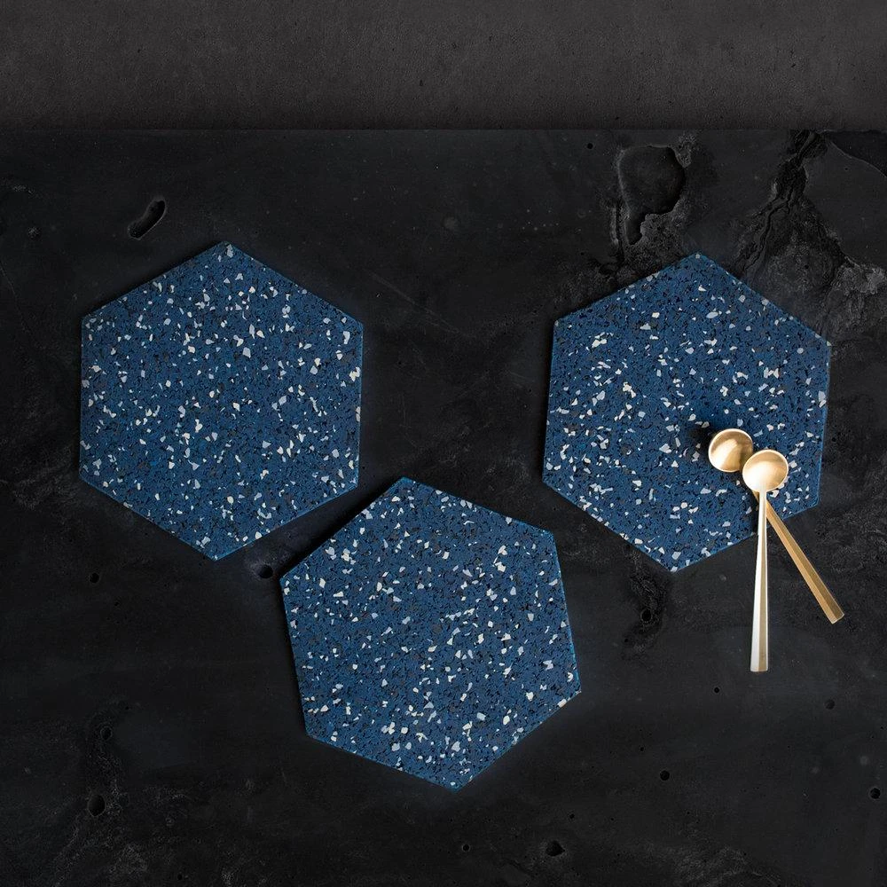 Slash Objects Hex Recycled Rubber Trivet Set - Royal Best Sellers 8 Slash Objects Hex Recycled Rubber Trivet Set - Royal Best Sellers