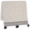 Hilana: Upcycled Cotton Home Goods Merida Upcycled Turkish Towel / Blanket - Gray