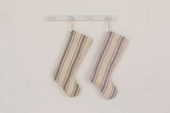 Will & Atlas Ticking Stripe Holiday Stocking