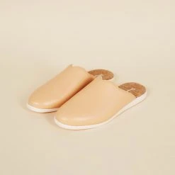 Dooeys Shoes Honey Beige Apple Leather House Mule