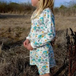 Honey Cake Tiger Kids' Magical Jungle Long Sleeve Dress
