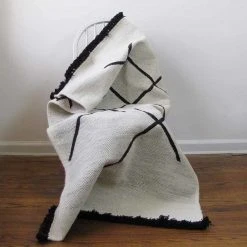 Ichcha Home Goods Cross Hatch Dhurrie Rug 9 Ichcha Home Goods Cross Hatch Dhurrie Rug