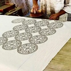 Ichcha Greece Indigo Curtain Panel