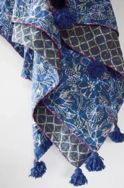 Ichcha Handcrafted Mahi Reversible Throw Blanket