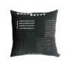 Ichcha Handcrafted Noir Throw Pillow Cover