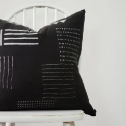 Ichcha Handcrafted Noir Throw Pillow Cover