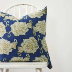 Ichcha Rose Throw Pillow Cover Handcrafted