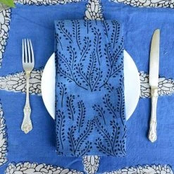 Ichcha Vine Napkin Set - Indigo Kitchen + Dining