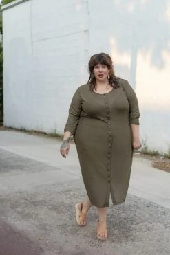 Altar Clothing Ila Upcycled Dress - Gilded Olive