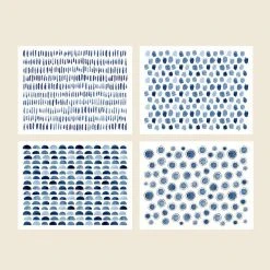 Cute Root Indigo Blue Plantable Cards - 8 Pack Greeting Cards