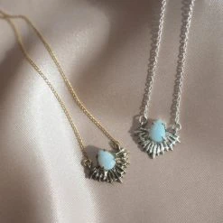 Iron Oxide Boundless Light Opal Necklace