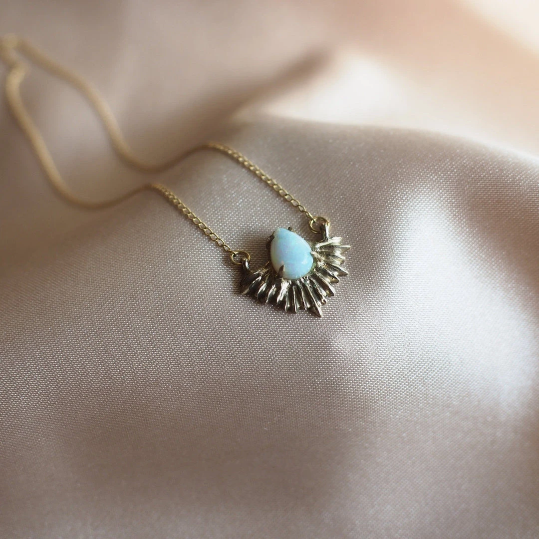 Iron Oxide Boundless Light Opal Necklace 6 Iron Oxide Boundless Light Opal Necklace