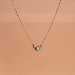 Iron Oxide Jewelry Little Lunar Choker - Gold Tone Bronze