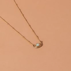 Iron Oxide Jewelry Little Lunar Choker - Gold Tone Bronze