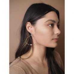 Iron Oxide New Step Hoop Earrings Jewelry
