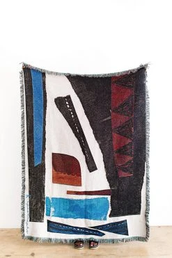 K-apostrophe Home Goods Esther Upcycled Throw Blanket