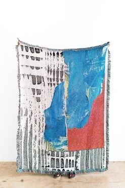 K-apostrophe Home Goods Hard Water Upcycled Throw Blanket