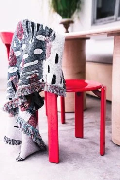 K-apostrophe Monsoon Upcycled Throw Blanket