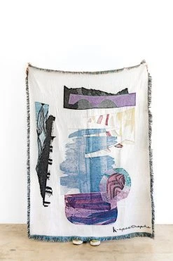 K-apostrophe Residual Upcycled Throw Blanket