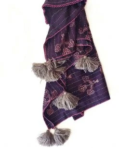 Ichcha Kalam Kantha Throw Blanket Home Goods