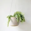Katie Mudd Best Sellers Hanging Stoneware Planter - White
