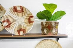 KAZI Home Goods Medium Shades Of Sand Round Basket