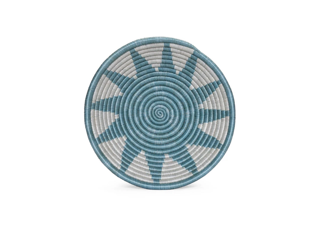 KAZI Medium Silver Blue Izuba Round Basket 3 KAZI Medium Silver Blue Izuba Round Basket