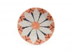 KAZI Home Goods Large Apricot Hope Round Basket