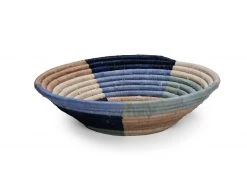 KAZI Large Color Blocked Round Basket 5 KAZI Large Color Blocked Round Basket