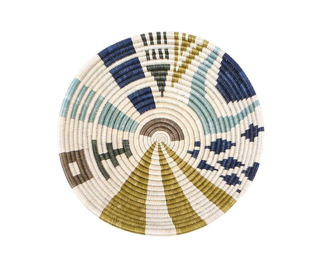 KAZI Home Goods Large Silver Blue Biko Round Basket 3 KAZI Home Goods Large Silver Blue Biko Round Basket